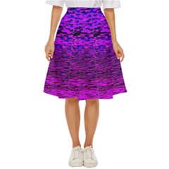 Magenta Waves Flow Series 2 Classic Short Skirt by DimitriosArt