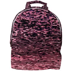 Pink  Waves Flow Series 11 Mini Full Print Backpack by DimitriosArt