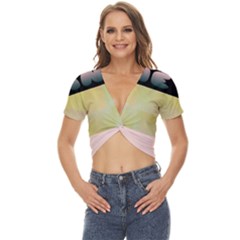 Janet 1 Twist Front Crop Top by Janetaudreywilson