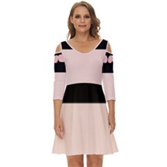 Janet1 Shoulder Cut Out Zip Up Dress by Janetaudreywilson