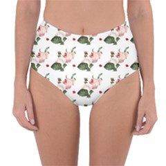 Love Spring Floral Reversible High-waist Bikini Bottoms by Janetaudreywilson