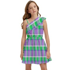 Checks Kids  One Shoulder Party Dress by Sparkle