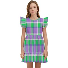 Checks Kids  Winged Sleeve Dress by Sparkle