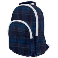 Checks Rounded Multi Pocket Backpack by Sparkle