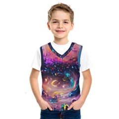 Galaxy Glass Kids  Basketball Tank Top by Dazzleway