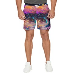 Galaxy Glass Men s Runner Shorts by Dazzleway