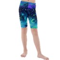 Blue galaxy Kids  Mid Length Swim Shorts View1