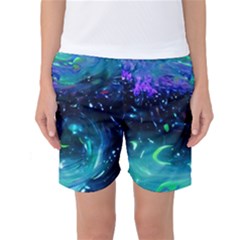 Blue Galaxy Women s Basketball Shorts by Dazzleway