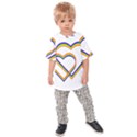 Rainbow Hearts Kids  Raglan Tee View1