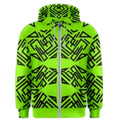 Abstract Pattern Geometric Backgrounds   Men s Zipper Hoodie by Eskimos