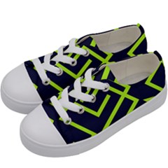 Abstract Pattern Geometric Backgrounds   Kids  Low Top Canvas Sneakers by Eskimos