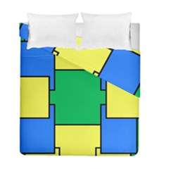 Abstract Pattern Geometric Backgrounds   Duvet Cover Double Side (full/ Double Size) by Eskimos