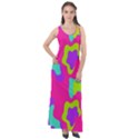 Abstract pattern geometric backgrounds   Sleeveless Velour Maxi Dress View1