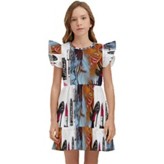 Fashion Faces Kids  Winged Sleeve Dress by Sparkle