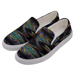 Abstract Art - Adjustable Angle Jagged 2 Men s Canvas Slip Ons by EDDArt