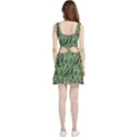 Botanic Camouflage Pattern Velvet Cutout Dress View2