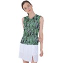 Botanic Camouflage Pattern Women s Sleeveless Sports Top View1