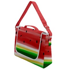 Painted Watermelon Pattern, Fruit Themed Apparel Box Up Messenger Bag by Casemiro