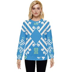 Abstract Pattern Geometric Backgrounds   Hidden Pocket Sweatshirt by Eskimos