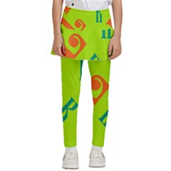 Abstract Pattern Geometric Backgrounds   Kids  Skirted Pants by Eskimos