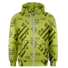 Abstract Pattern Geometric Backgrounds   Men s Zipper Hoodie by Eskimos