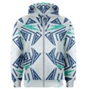 Abstract pattern geometric backgrounds   Men s Zipper Hoodie View1