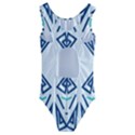 Abstract pattern geometric backgrounds   Kids  Cut-Out Back One Piece Swimsuit View2