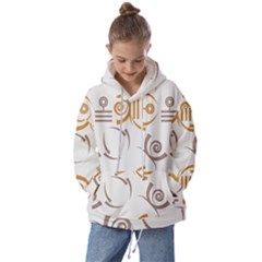 Abstract Pattern Geometric Backgrounds   Kids  Oversized Hoodie by Eskimos