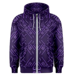 Abstract Pattern Geometric Backgrounds   Men s Zipper Hoodie by Eskimos