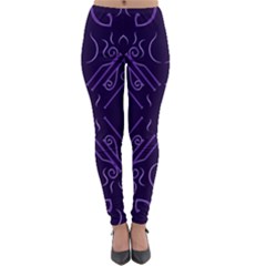 Abstract Pattern Geometric Backgrounds   Lightweight Velour Leggings by Eskimos