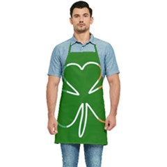 Shamrock Irish Clover St Patrick Kitchen Apron by yoursparklingshop