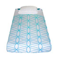 Flower Of Life  Fitted Sheet (single Size) by tony4urban