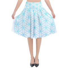 Flower Of Life  Flared Midi Skirt by tony4urban