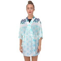 Flower Of Life  Half Sleeve Chiffon Kimono by tony4urban