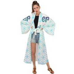 Flower Of Life  Maxi Kimono by tony4urban