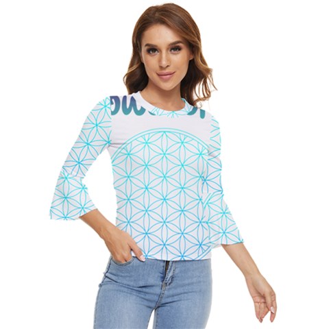 Flower Of Life  Bell Sleeve Top by tony4urban