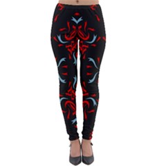 Abstract Pattern Geometric Backgrounds   Lightweight Velour Leggings by Eskimos