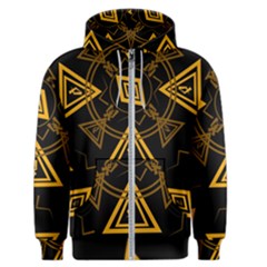 Abstract Pattern Geometric Backgrounds   Men s Zipper Hoodie by Eskimos