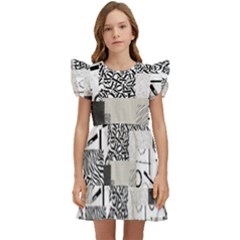 Abstract Pattern Kids  Winged Sleeve Dress by Sparkle