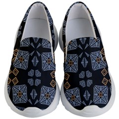 Abstract Pattern Geometric Backgrounds   Kids Lightweight Slip Ons by Eskimos