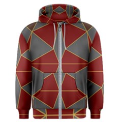 Abstract Pattern Geometric Backgrounds   Men s Zipper Hoodie by Eskimos