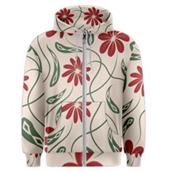  Folk Flowers Floral Art Print Flowers Abstract Art  Men s Zipper Hoodie by Eskimos