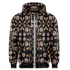 Folk Flowers Print Floral Pattern Ethnic Art Men s Zipper Hoodie by Eskimos