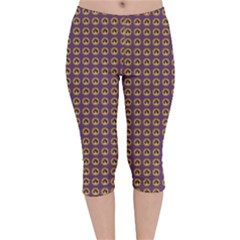 Olimedpurp Velvet Capri Leggings  by violetheavensky