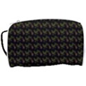 Fern Pattern 2 Black Toiletries Pouch View3