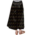 Fern Pattern 2 Black Satin Palazzo Pants View2