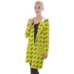 Fern Pattern 2 Yellow Hooded Pocket Cardigan by violetheavensky