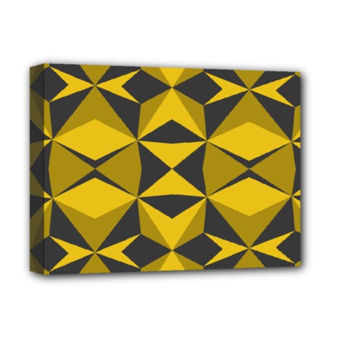 Abstract Pattern Geometric Backgrounds   Deluxe Canvas 16  X 12  (stretched)  by Eskimos