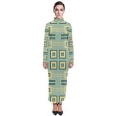 Abstract Pattern Geometric Backgrounds   Turtleneck Maxi Dress by Eskimos