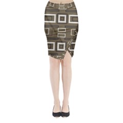 Abstract Pattern Geometric Backgrounds   Midi Wrap Pencil Skirt by Eskimos